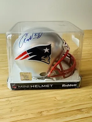 Aaron Hernandez Autographed / Signed Mini Helmet /#81 / Gridiron Authentics COA • $649.99