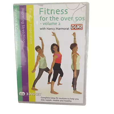 Fitness For The Over 50s - Volume 2 With Nancy Marmorat DVDs X 3 Brand New • £18.61