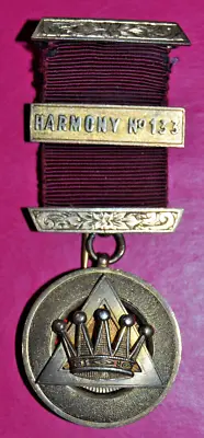 Sterling Silver Chapter Of Harmony No 133 Masonic MEZ Jewel PZ • £100