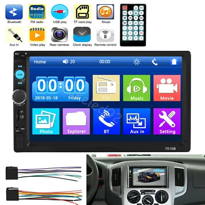 7  Car Radio Apple/Andriod Carplay Bluetooth Car Stereo Touch Screen Double 2DIN • $53.98