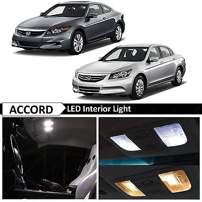$12.89 • Buy 14x White Interior + License Plate LED Lights Bulbs Fits Honda Accord 2003-2012