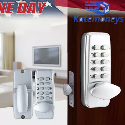 Digital Mechanical Door Lock Keyless Entry Exterior Combination Code Waterproof • $46.92