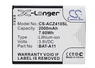 Battery For Acer Liquid Z410 Liquid M330 Liquid M330 LTE Liquid M330 Dual SIM • $17.51