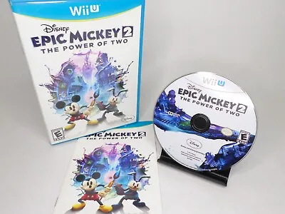 Disney Epic Mickey 2: The Power Of Two (Wii U 2012) Complete (CIB) | Tested  • $10.99