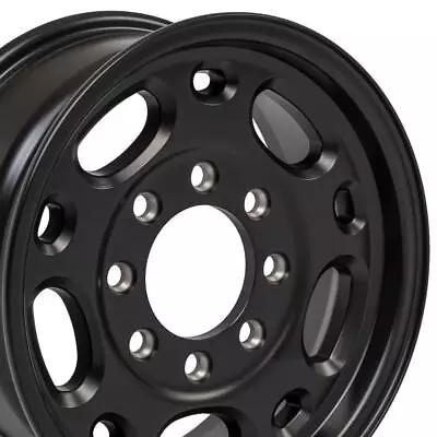 5079 Satin Black 16x6.5 Wheel Fits 8Lug Chevy & GMC 8x165 • $170.75