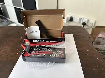 GOLDBAT.    7.4V RC Battery 6200 MAh 80c 2S RC Lipo Battery • £21