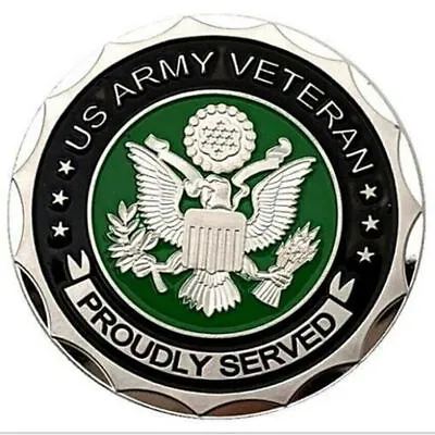 Commemorative Coin Collectible Challenge US Military Proudly Served ARMY VETERAN • $0.99