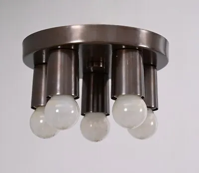 5 Light Handmade Vintage Ceiling Mid Century Raw Brass Sputnik Chandelier Light • $224.10