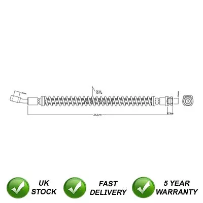 Brake Hose Front SJR Fits Kia Picanto 2004-2011 1.0 5873107000 • $23.13