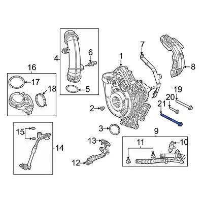 For Jeep Wrangler 2021-2022 Jeep 68486943AA Turbocharger Mounting Bolt • $27.80