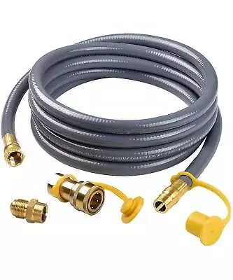 12 Feet 1/2-inch Natural Gas Hose Includes Quick Connect Fitting Connects To 1/2 • $79.65