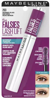 Maybelline The Falsies Lash Lift Waterproof Mascara 203 Brownish Black • $8.95