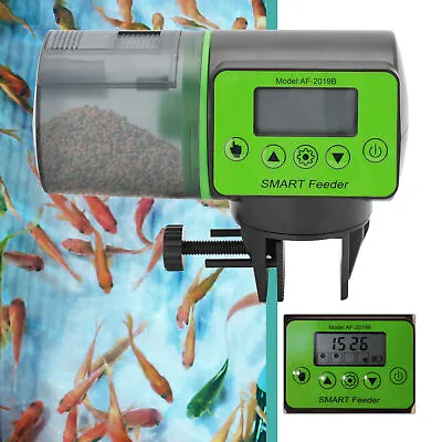 Automatic Fish Food Feeder Auto Dispenser Holiday Feeding Timer Aquarium Tank • £14.95