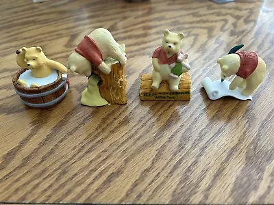 Vintage 1988 Disney Winnie The Pooh Ceramic Figure Willitts Design Lot Of 4 • $10