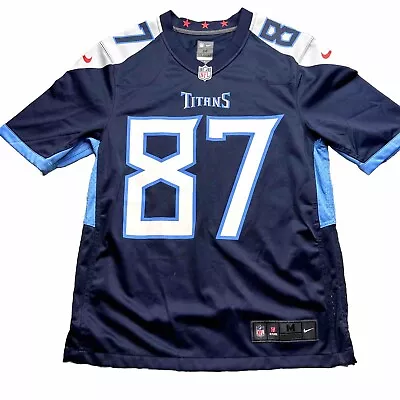 Tennessee Titans Jersey Eric Decker #87 Mens Medium Nike On Field NFL Blue • $32.88