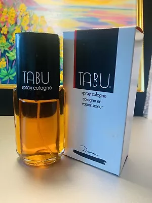 VINTAGE TABU 2.3 Oz EAU DE COLOGNE PURE SPRAY BY DANA Mountain Top PA For Women • $25