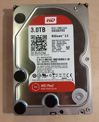 3TB Western Digital Red NAS Hard Drive Sata 3.5  WD30EFRX • £3.20