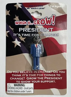 Set Of 2 Obama Campaign Toys Watch-It-Grow President Just Add Water Barack Obama • $21