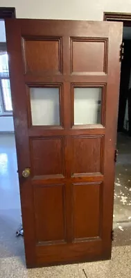 WPA Era Solid Oak Vintage Doors With Brass Hardware • $300