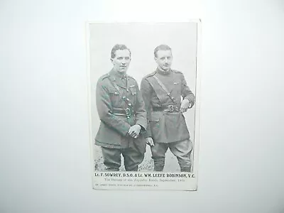 Royal Flying Corps Zeppelin Raid Postcard Lieutenant Sowrey & Leefe Robinson • £5