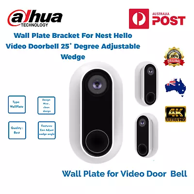 Wedge 25Degree (L25 D/R25) Wall Plate For Hello Nest Doorbell Australian Version • $26.45