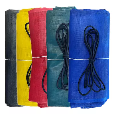 £234.99 • Buy Heavy Duty Skip Net Cover PVC Mesh High Strength Blue Red Yellow FREE BUNGEE