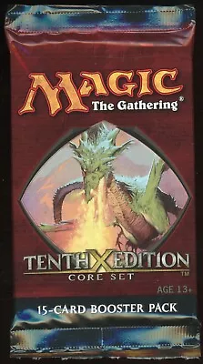 2007 MTG Magic The Gathering 10th Edition Booster Pack New / Sealed • $27.89