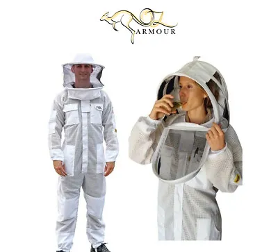 Beekeeping Suit Ventilated/ Fencing & Round Brim Hat/3 Layer Mesh • $167.99