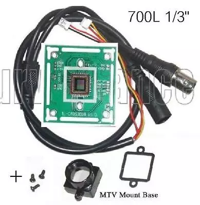 700TVL CCTV Color Camera Board 1/3  Inch CMOS With Infared + Base Mount A703C • $11.85