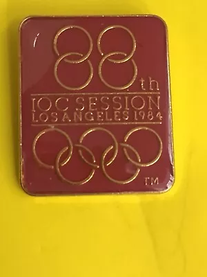 Los Angeles Olympics 1984 Rare 88th IOC Session Pin • $9