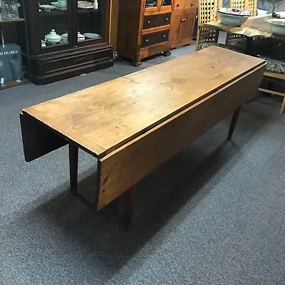 19th Century Country Style Harvest Drop Leaf Table • $995