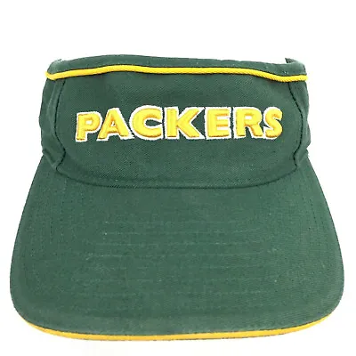 Green Bay Packers Visor Spell Out Logo Reebok NFL Football Strap Back Cap Hat  • $19.70