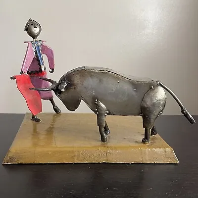 Vintage MANUEL FELGUEREZ Torero Bullfighter Brutalist Modern Art Sculpture RARE • $850