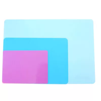 2 Pcs Heat Resistant Nonskid Table Mat Silicone Table Mat Craft Table Protector • £12.38