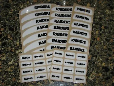 OAKLAND RAIDERS Bumper Football Helmet Decal Set Qty (1) Set MINI Size 3M 20MIL • $4.99