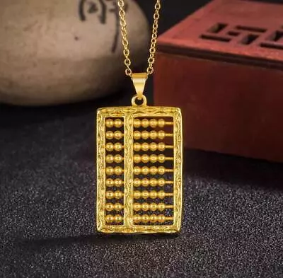 Vietnamese Gold Necklace Pendant Abacus Alluvial Gold Jewelly Gift • $0.01