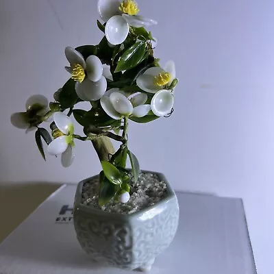 Vintage Chinese Jade Style Tree Specially Made For Gump’s Made In Japan 8In Tall • $26.08