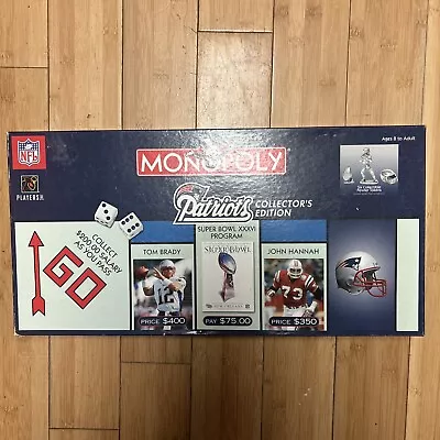 Monopoly - Patriots Collectors Edition - 2003 Hasbro. NFL Board Game Used • $24.99
