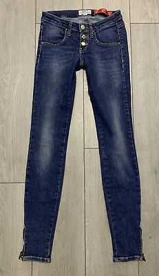 Met X-Elah Blue Super Skinny Jeans W25 L30 • $22.37