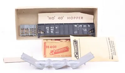 HO Scale Roundhouse MDC D&RGW Cast Metal 40’ Triple Hopper Kit H401 Vintage • $16.99