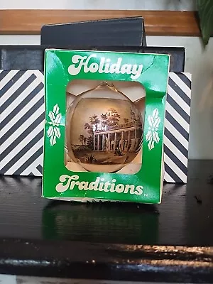 Mt. Vernon 1989 Christmas Bulb Holiday Traditions Rare • $8
