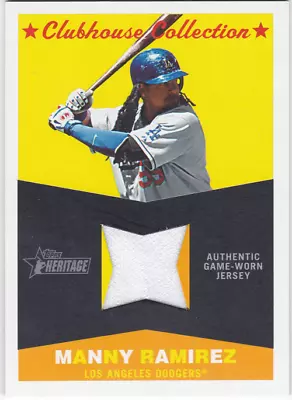 2009 Topps Heritage Clubhouse Collection Relics #MR Manny Ramirez Jersey - NM • $6