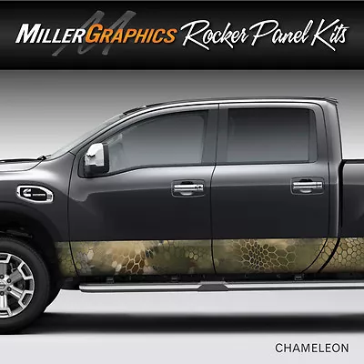 Camo  Chameleon  Rocker Panel Graphic Decal Wrap Kit Truck SUV - 6 Size Options • $79.99