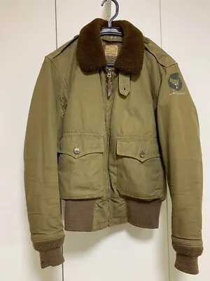 The Real Mccoy'S B-10 Flight Jacket Blouson Green Men'S Size 34 Outerwear • $520.58
