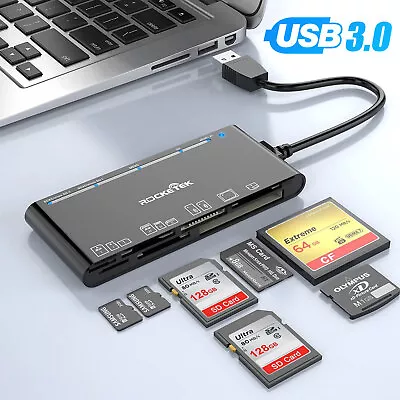 7-IN-1 USB 3.0 Memory Card Reader High-Speed Adapter For Micro SD SDXC CF SDHC • $15.48