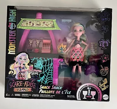 Monster High Doll & Playset Lagoona Blue Scare-Adise Island Snack Shack-In Hand • $24.99