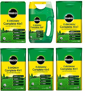 Miracle Gro Evergreen Complete 4 In 1 Lawn Weed Food & Moss Control Grass Care • £13.99