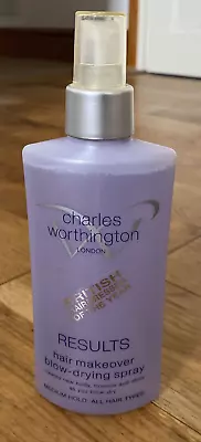Charles Worthington Results Hair Makeover Blow Drying Spray Bounce Shine   • £9.99