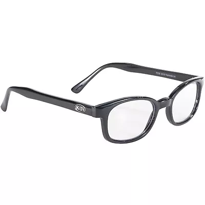 Pacific Coast Sunglasses X-KD's Biker Sunglasses Black Frame & Clear Lens • $12.75