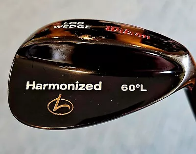 Wilson Harmonized 60° Lob Wedge Steel Shaft Golf Club Black Chrome GoodCondition • $39.99